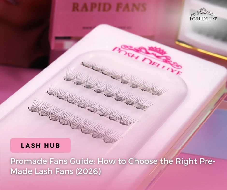 Promade Fans Guide: How to Choose the Right Pre-Made Lash Fans (2026)